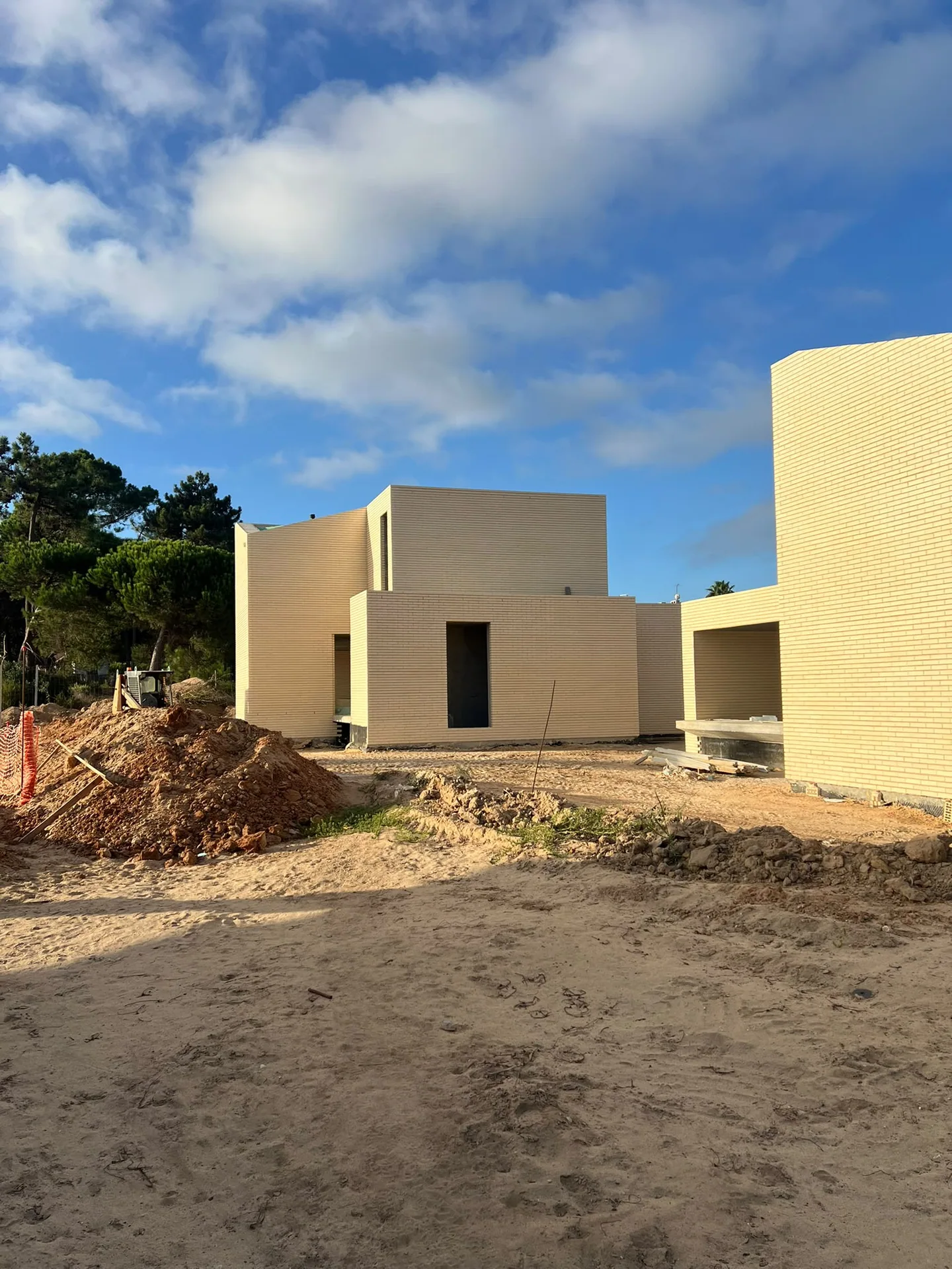 Vista do conjunto em fase de obra.